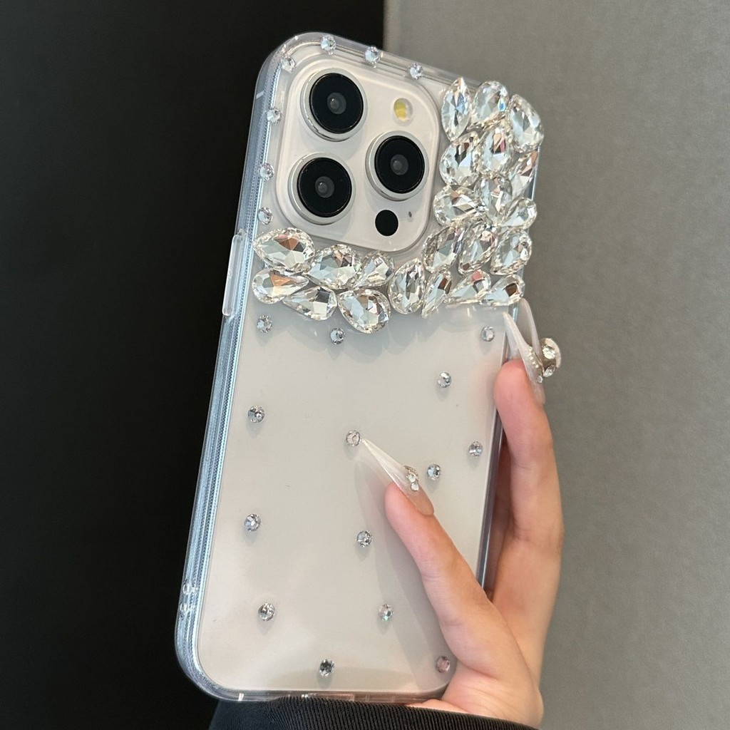 Shiny Rhinestone Clearเคสโทรศัพท์เข้ากันได้กับOppo Reno 15 Pro Max 16F 15F 14F 14 13 12 11 Pro 13Pro
