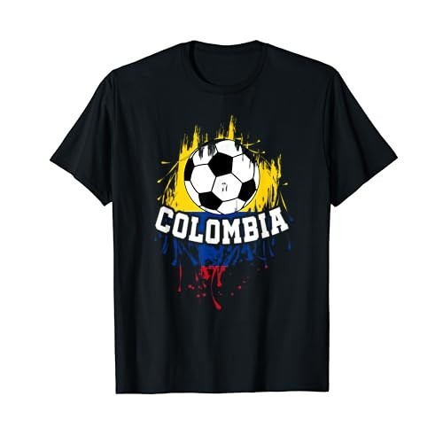 เสื้อยืดผ้าฝ้ายผู้ชาย Colombian Football Colombiano Futbol เสื้อยืด 4XL , 5XL , 6XL