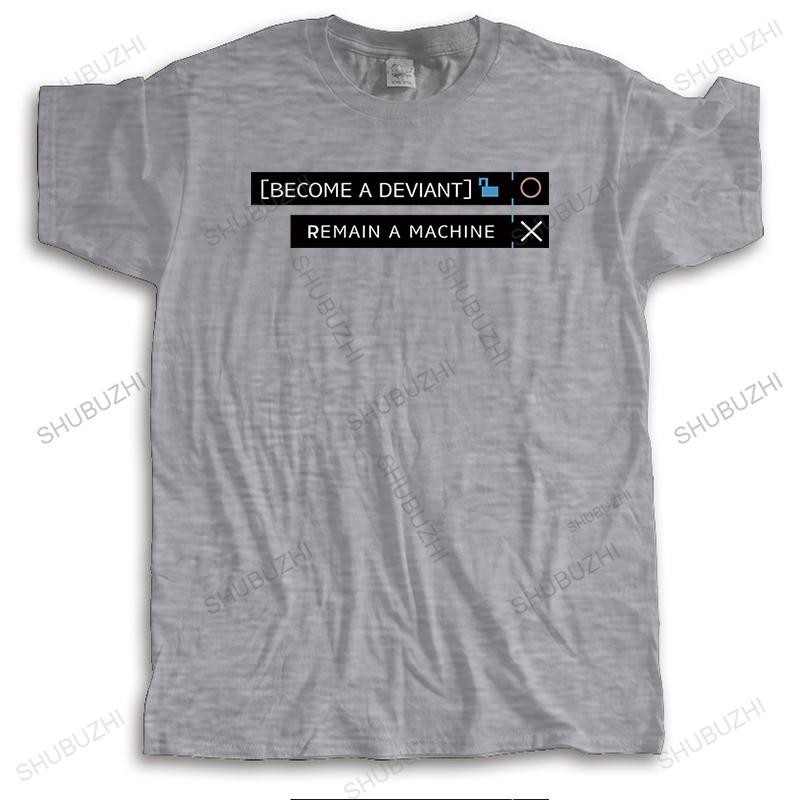 ผู้ชาย o-คอฤดูร้อน tshirt แฟชั่นแบรนด์พิมพ์เสื้อยืด Detroit Become Human DBH Devicant หรือเครื่อง Vi