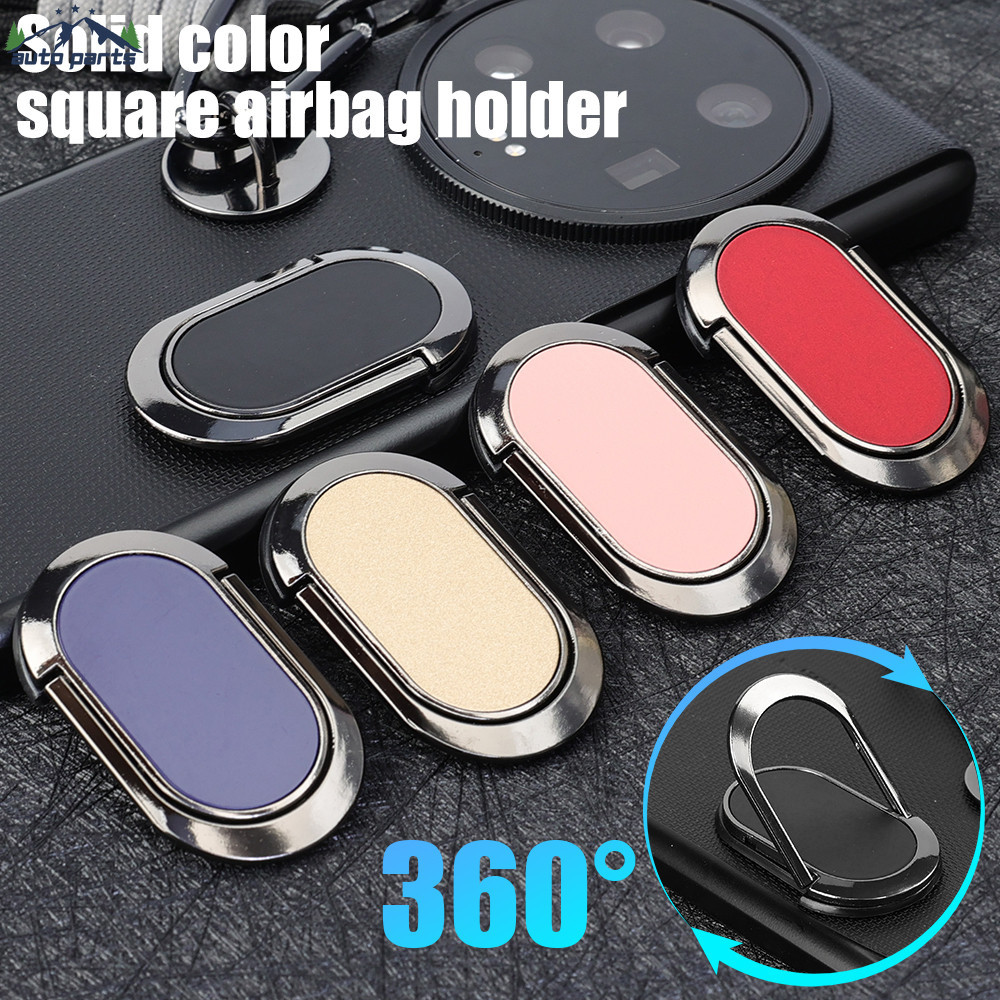 ที่วางโทรศัพท์โลหะหมุนได้ 360 - ขายึดแหวนโทรศัพท์มือถือ-แหวนนิ้ววงรีหรูหรา-ปรับได้,บางเฉียบ,แม่เหล็ก-ที่วางโทรศัพท์แบบกาวในตัว