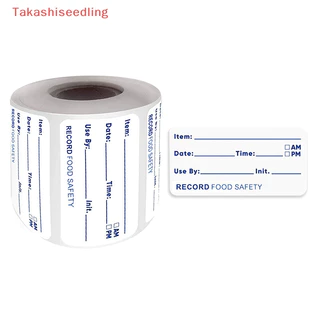 (ทาคาชิซีดลิ่ง) 500 ชิ้น/ม้วนสติ๊กเกอร์ครัวตู้เย็นตู้แช่แข็งเก็บอาหารวันที่เนื้อหาฉลาก