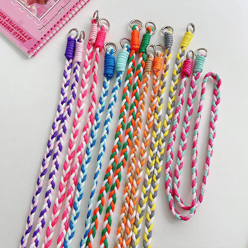 เรียบง่ายและสร้างสรรค์ทอผ้าสายคล้องโทรศัพท์สากล เชือกเคสโทรศัพท์แนวทแยงข้ามสากล สายรัดเชือกโทรศัพท์ เชือกแขวน