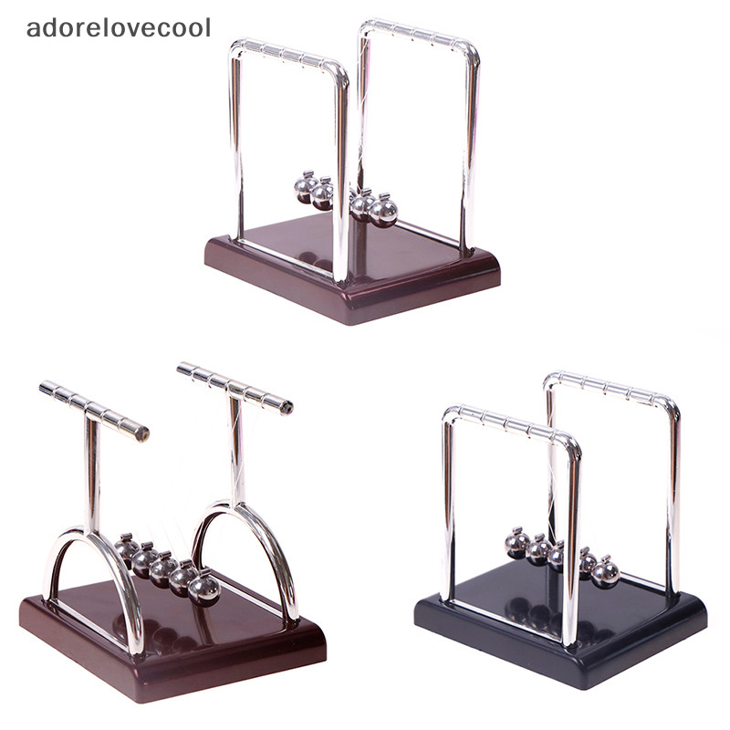 ADTH งานฝีมือ Newton Cradle โต๊ะตกแต่งลูกตุ้มโลหะฟิสิกส์ Balance Martijn