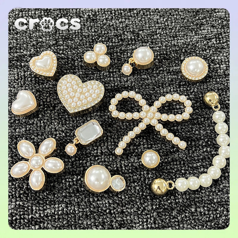 jibbitz crocs Metal pearl series jibbitz crocs เกาหลี crocs jibbitz jibbitz crocs ของแทั