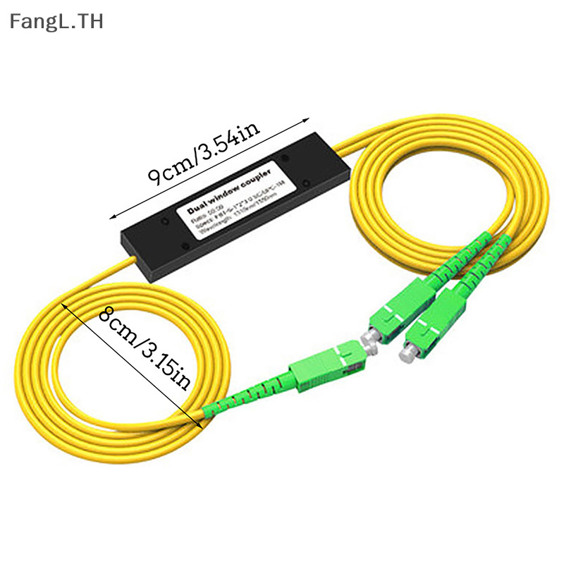 [Well] 1 PC 1x2 FTTH Fiber Optic Splitter 1 Point 2 Fiber Optic Splitter Box SC/APC [ใหม่]