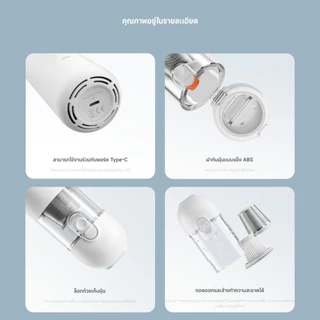 Xiaomi Mi Vacuum Cleaner Mini ที่ดูดฝุ่น I เครื่องดูดฝุ่นไร้สายในรถ I 6,000Pa การดูด I แบตเตอรี่ 30 นาที I ขนาดพกพา