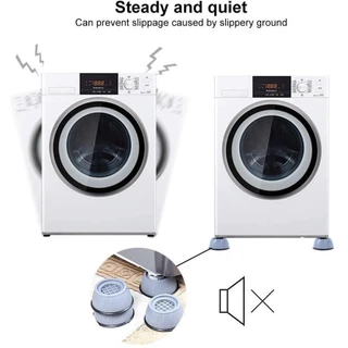 ขารองเครื่องซักผ้า (เซท4ชิ้น) รองตู้เย็น รองโต๊ะ แผ่นรองกันลื่น เพิ่มความสูง กันลื่น ลดเสียงลดแรงกระแทก
