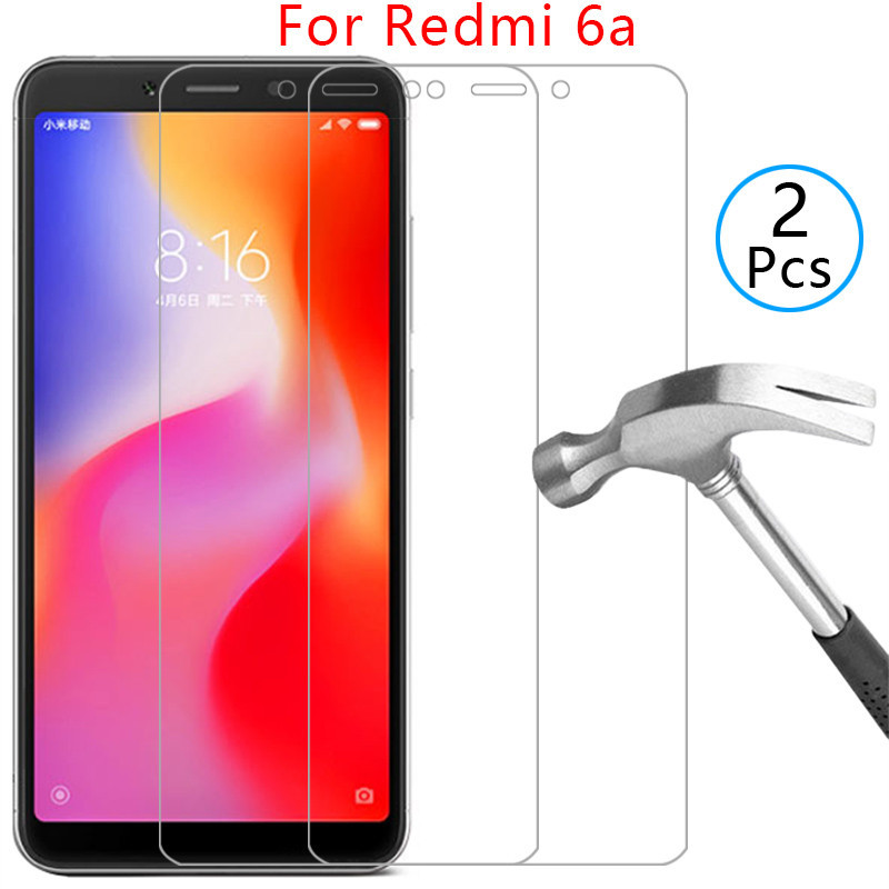 กระจกนิรภัยสําหรับ xiaomi redmi 6a บน redmi6a 6 a6 โทรศัพท์กระเป๋า coque xiami xiomi ksiomi readmi r
