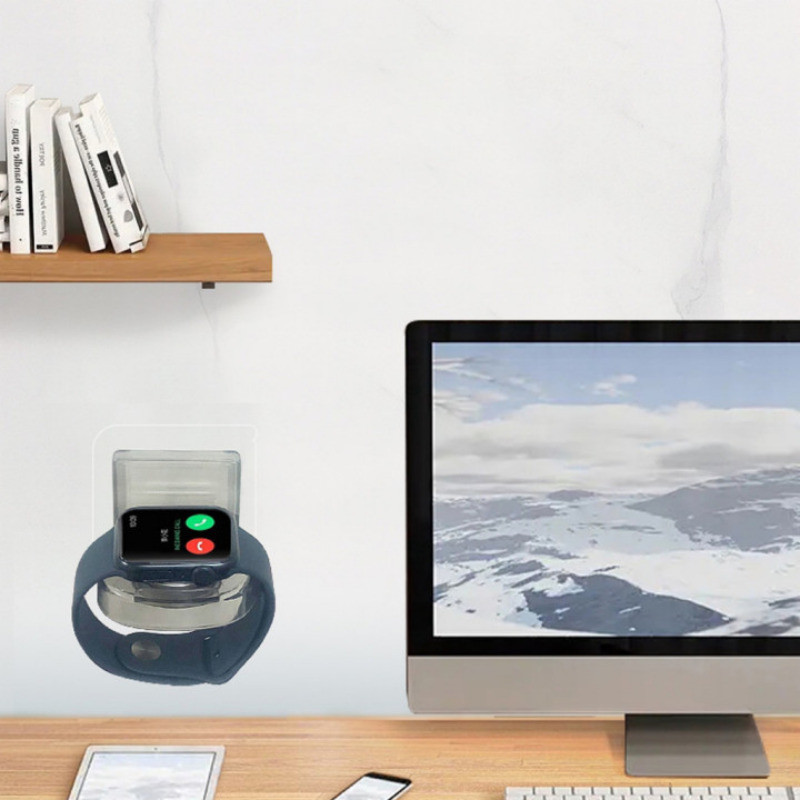 Iwatch Watch Storage Rack - ขาตั้งปลั๊กชาร์จแบบไม่ต้องเจาะ - แท่นชาร์จนาฬิกา - ชั้นวางนาฬิกา - อุปกรณ์เสริมนาฬิกา - ฝัง, พอดีที่แม่นยํา, มั่นคง, พกพ