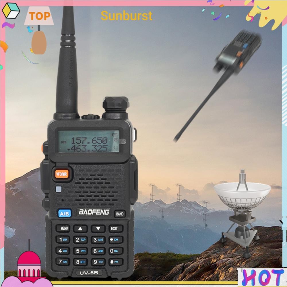 เครื่องส่งรับวิทยุมือถือ UV-5R 136-174MHz & 400-520MHz 5W วิทยุสองทางแบบ Dual Band [Sunburst11.th]