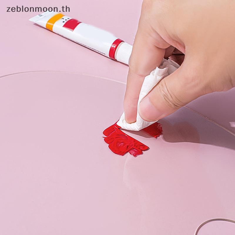 [HM] 1 ชิ้นจานใสจานอะคริลิกวิจิตรศิลป์สีน้ํามันจิตรกรรม Gouache พาเลทอายแชโดว์อะคริลิค {th} - รูปที่ 5