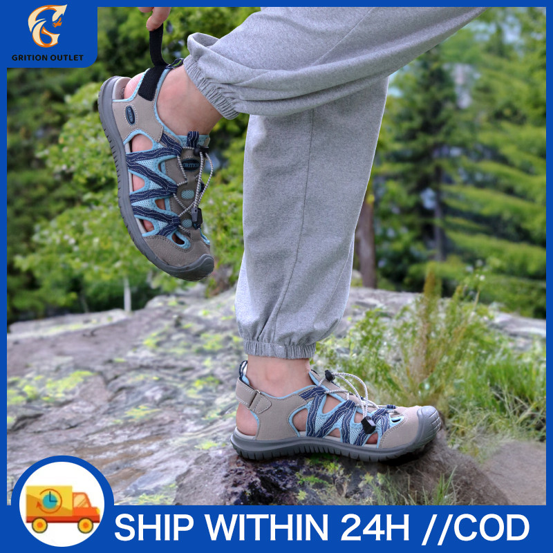GRITION ผู้หญิงรองเท้าเดินป่ากลางแจ้งผจญภัยชายหาดรองเท้าน้ำ