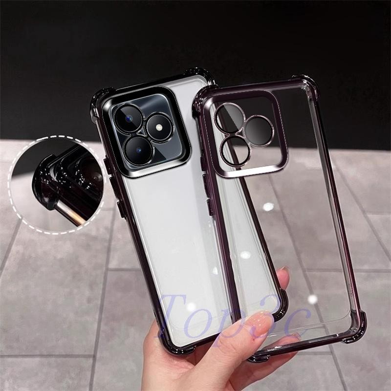 เคส Realme Note 50 เคสโทรศัพท์ใสป้องกันการตกสี่มุม SJDK - รูปที่ 7