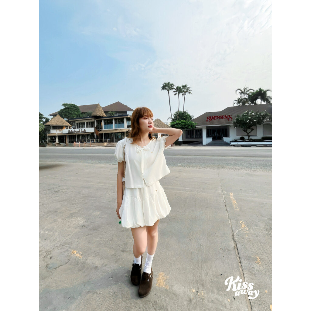 Blancie Tops   เสื้อตัวนี้จึ้งมากก! คอผูกโบว์เพิ่มความน่ารักผ้านุ่มเบาสบายไม่ร้อนใส่แล้วหวานละมุนสวยตะโกน! ราคา ถูกที่สุด ดีลบีเคเค แกลเลอรีภาพที่ 7