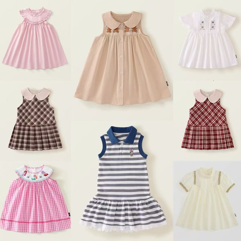 เด็กเสื้อผ้าสาวเสื้อผ้ากราฟฟิตีสไตล์แขนสั้นชุดฤดูร้อนกลางเด็กเล็กเวอร์ชั่นเกาหลีผ้าฝ้ายแท้ปกเด็กชุด-0626-0225