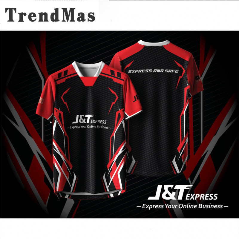 เสื้อยืดแขนสั้น J&T Express JNT สำหรับพนักงานจัดส่ง ระบายอากาศ ดูดซับความชื้น พนักงานจัดส่ง แห้งเร็ว ผ้าเย็น เสื้อยืดสั้น