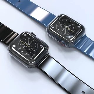 กรอบป้องกันหน้าจอ TPU อ่อนนุ่มโปร่งใส for Apple Watch Ultra/SE 3 2 Series 11 10 9 8 7 6 5 Iwatch 49 46 45 44 42 41 40 มม