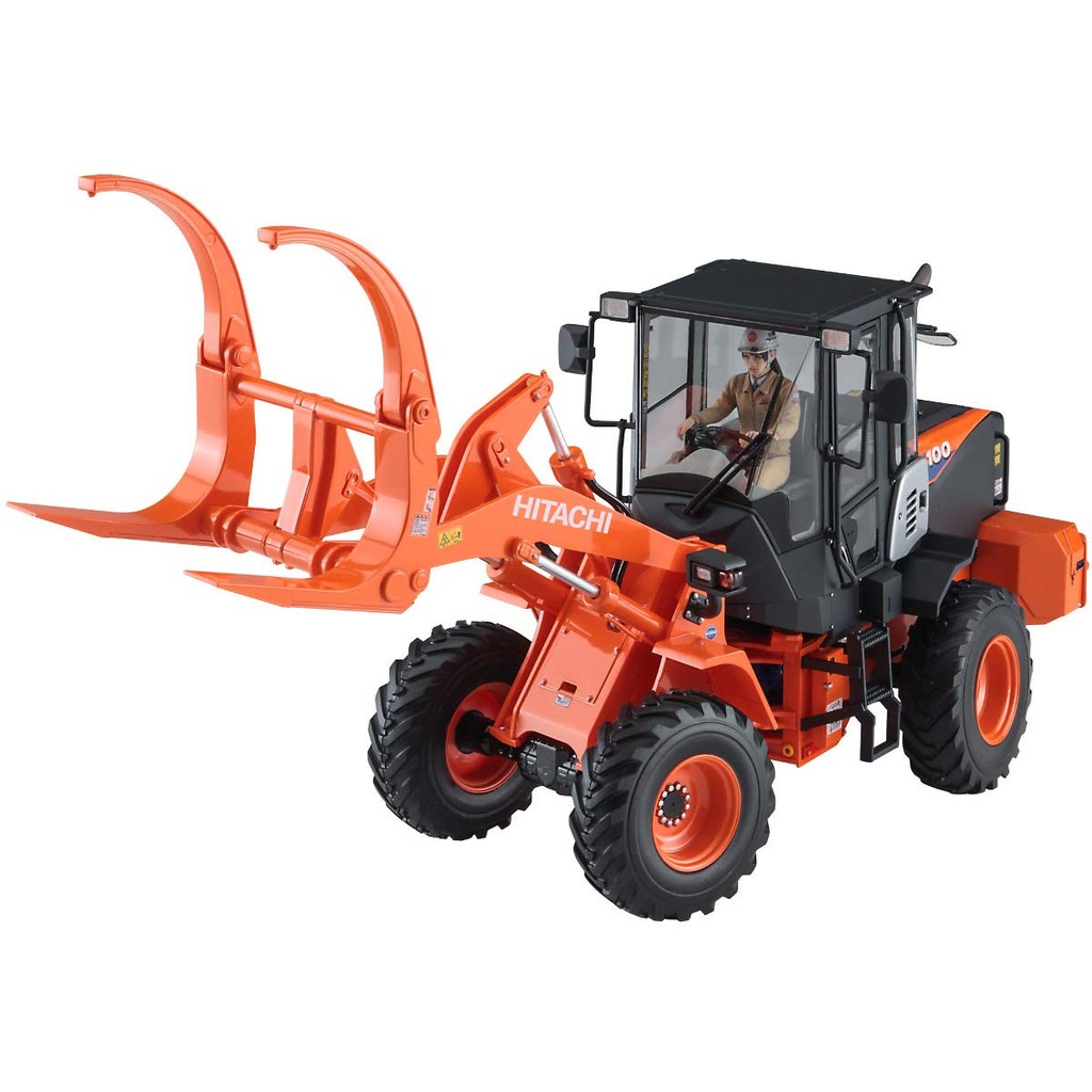 Hasegawa 1/35 Hitachi Construction Machinery Wheel Loader Zw100-6 Log Grapple Specification พลาสติกร
