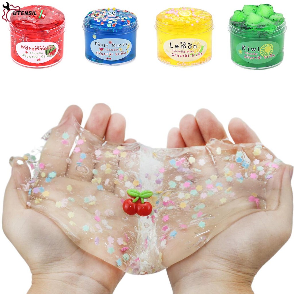 70ml Slime Kit คริสตัล Slime Kit Soft และ Non-Sticky Fluffy Slime ของเล่นสําหรับเด็กความเครียดบรรเทา