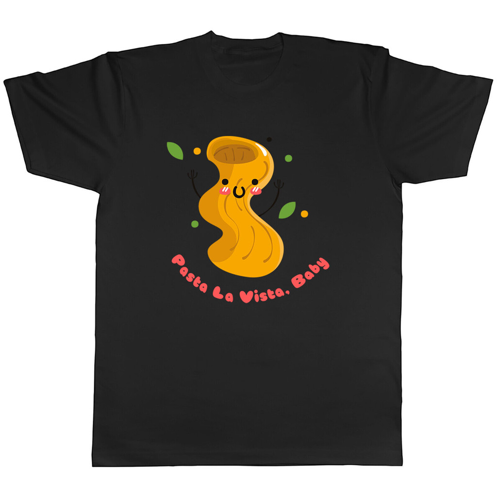 Pasta La Vista Baby Mens เสื้อยืดตลก Penne Pasta Lover Tee ของขวัญ