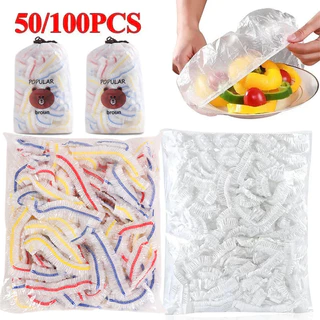 ครัวอาหารยืดปกการจัดเก็บ-ทิ้งอาหารสดเก็บฟิล์ม-ที่มีสีสันผลไม้ผักห่อถุงพลาสติกยืดหยุ่น