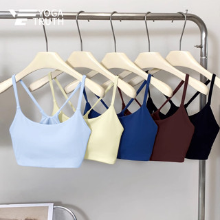 【 Yogatruth 】 เสื ้ อชั ้ นในกีฬาหน ้ าอกด ้ านข ้ างรวบรวมพ…