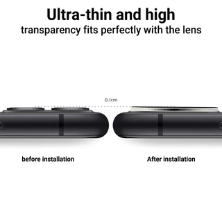 ตัวป้องกันเลนส์กล้อง For iPhone 13 11 17 pro max Case iPhone 11 15 16 pro max 14 12 pro max ฟิล์มป้องกันกล้องแบบรวม