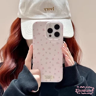 เคส Oppo A17 A18 A7 A53 A31 A57 A54 A58 A76 A15 A16 A74 A3s A38 A16K A9 A54s Reno 5 10 ดอกไม้โรแมนติกสีโปร่งใส