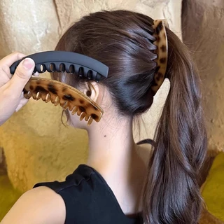 Retro Banana Clip กิ๊บติดผมแบบแบน กิ๊บติดผมสําหรับผู้หญิง