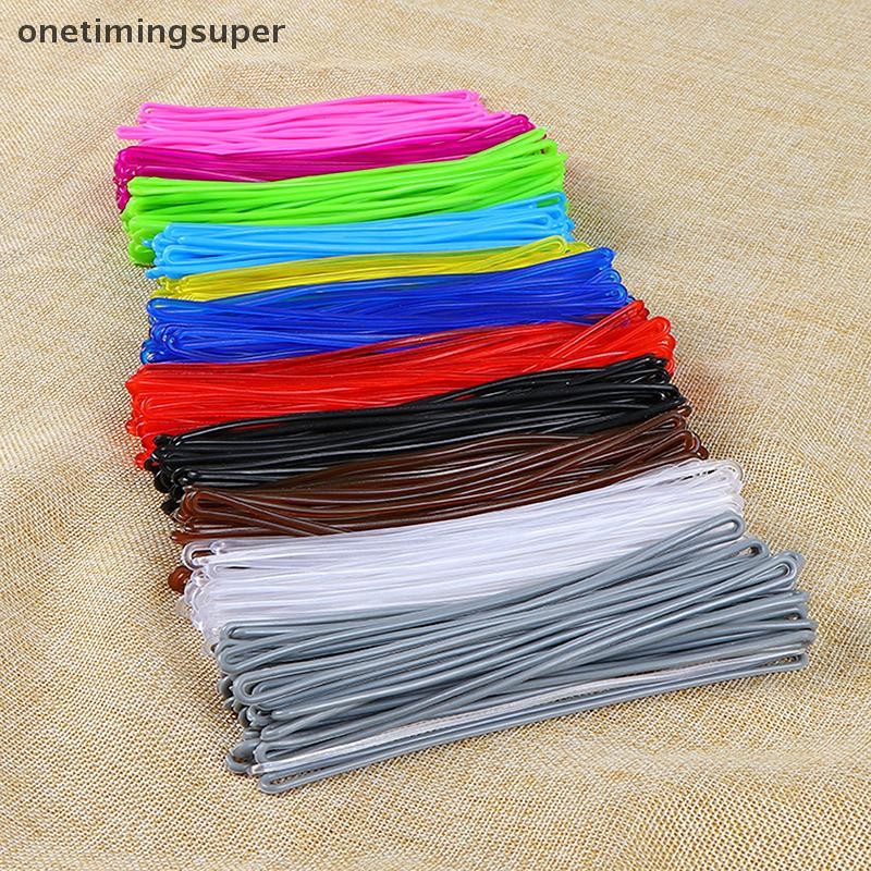 Onetimingsuper 50 ชิ้นแท็กท่องเที่ยวถุงพลาสติกกระเป๋าเดินทางที่มีสีสัน ID ป้ายสายคล้อง Lanyard อุปกรณ์เดินทางแบบพกพา OTP