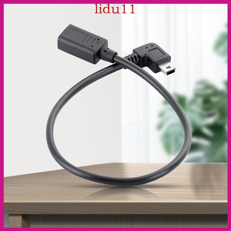 Lid Mini USB Male to Type C Female Charging and Sync Cable for mp3 mp4 MiniUSB Port