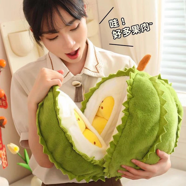 หมอนสุขภาพ หมอนผ้าห่ม Repay ตุ๊กตาทุเรียนของเล่นตุ๊กตา Tearable ที่ถอดออกได้ Decompression หมอนตุ๊กต