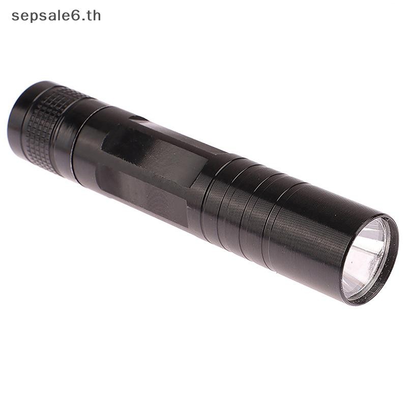 [S&T] ไฟฉาย LED แบบพกพาไฟฉายอลูมิเนียมสําหรับเดินทางกลางแจ้ง Hike ตกปลาแสงสีขาวฉายโคมไฟฉุกเฉิน {th}