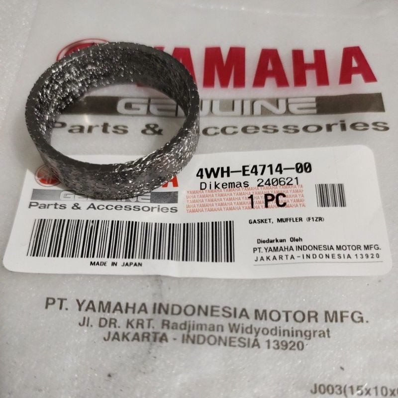 ปะเก็นบรรจุใยหินการเชื่อมต่อไอเสียกลาง Yamaha F1ZR F1 ZR Force 1 Original 4WH-E4714-00 - Mph000608