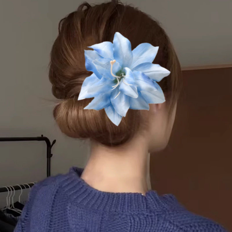 Rubuyou กิ๊บดอกลิลลี่ 3D สไตล์เกาหลี แฟชั่นผู้หญิง thumbnail 7