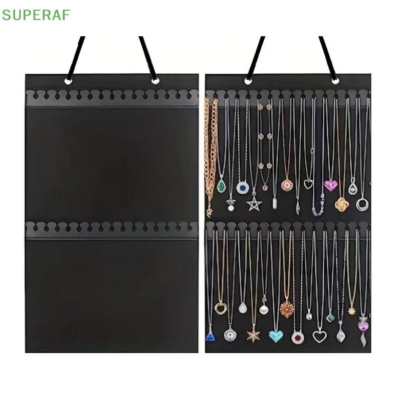 SUPERAF เครื่องประดับกระเป๋าสําหรับต่างหูสร้อยคอสร้อยข้อมือจอแสดงผลด้านเดียว Felt Organizer กระเป๋าร้อน