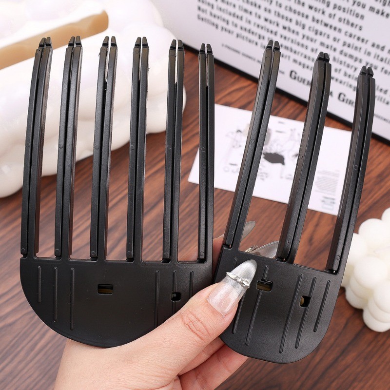 [3-5 วันมาถึง] 2หีบห่อ หวีลมมืออาชีพสําหรับจัดแต่งทรงผมที่บ้าน | การออกแบบฟัน 6 & 3 สําหรับปริมาณและผมหยิกเครื่องมือผมพลาสติกทนทานพร้อมคู่มือเป่าแห้งง่าย - รูปที่ 5