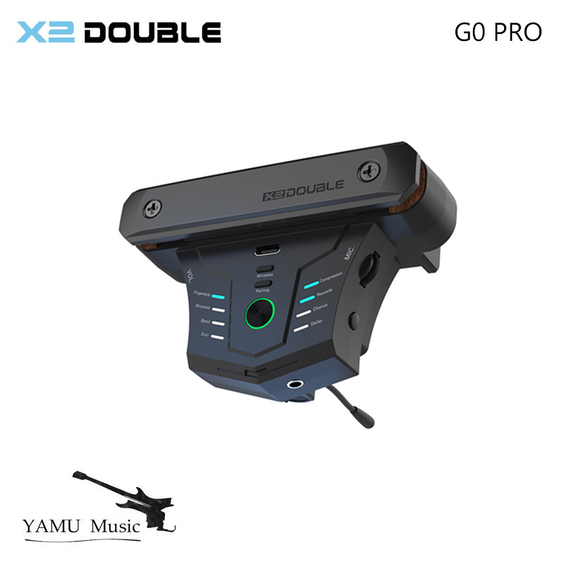 Double G0 PRO กีตาร์อะคูสติกรถกระบะในตัว Chorus Delay Reverb Effects Digital Control Resonance Pickup กีตาร์อุปกรณ์เสริม