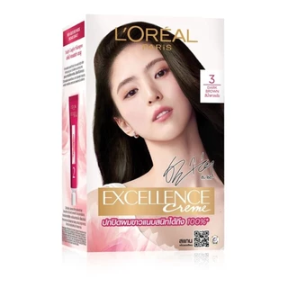 L'Oreal ลอรีอัล ปารีส เอ็กซ์เซลเลนซ์ ครีม 3 สีน้ำตาลเข้ม