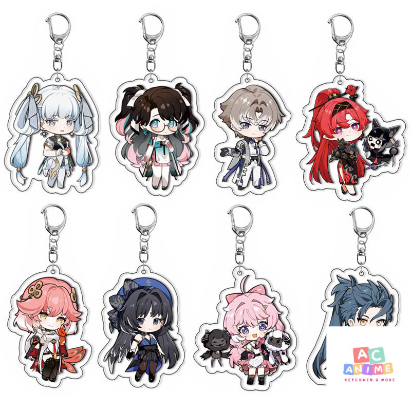 Wuthering Waves zhezhi changli พวงกุญแจจี้อะคริลิค