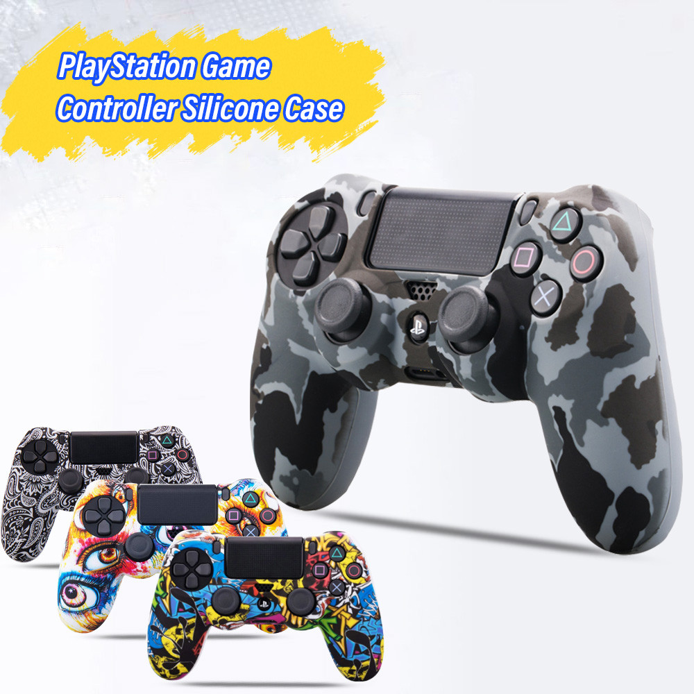 ซิลิโคนเคสสําหรับ PS5 น่ารัก เคสจอยPS4 ฝาครอบเกมแพด Kawaii อุปกรณ์เสริมจอยสติ๊ก Skin Grip Playstation 5 Anti-Slip