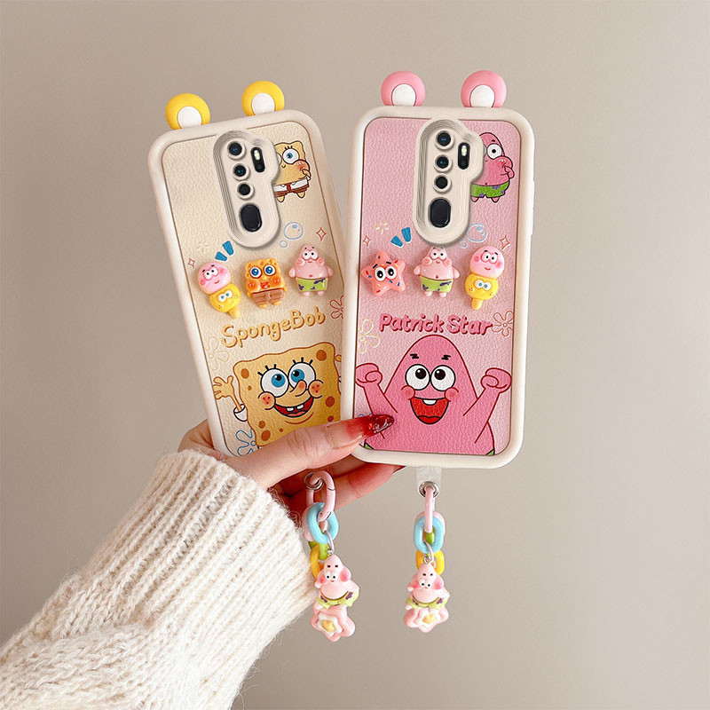 เคส  OPPO A9 2020 เคส  OPPO A5 2020 กรณีใช้งานร่วมกับหนังรูปแบบน่ารัก 3D หูนุ่มเคส โทรศัพท์ BB-PWED