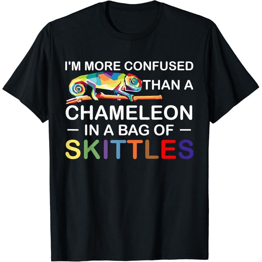 IM สับสนกว่าเสื้อยืด Chameleon ในกระเป๋าของ Skittles
