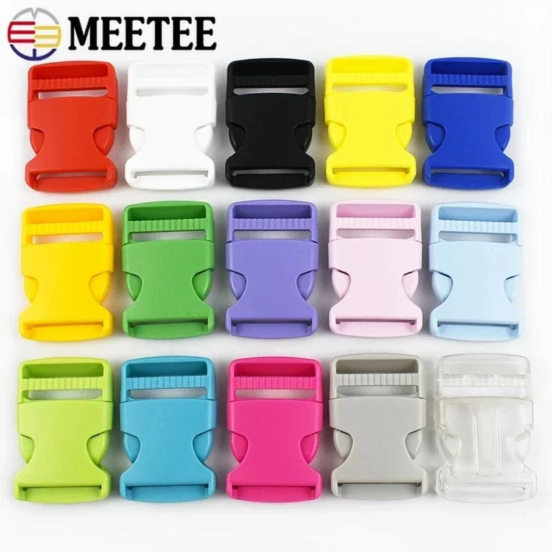 1 PC หัวเข็มขัดพลาสติกด้านข้าง สำหรับ Release Buckles ปรับแต่งกระเป๋าเป้และสัตว์เลี้ยง พร้อม Webbing Clasp และ DIY อุปกรณ์เสริม