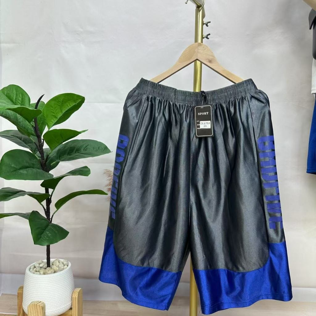 กางเกงขาสั้นกีฬาผู้ชาย กางเกงบาสเก็ตบอล กางเกงขาสั้นยาวถึงเข่าแบบแห้งเร็วอินเทรนด์สำหรับฝึกซ้อมชายหาด