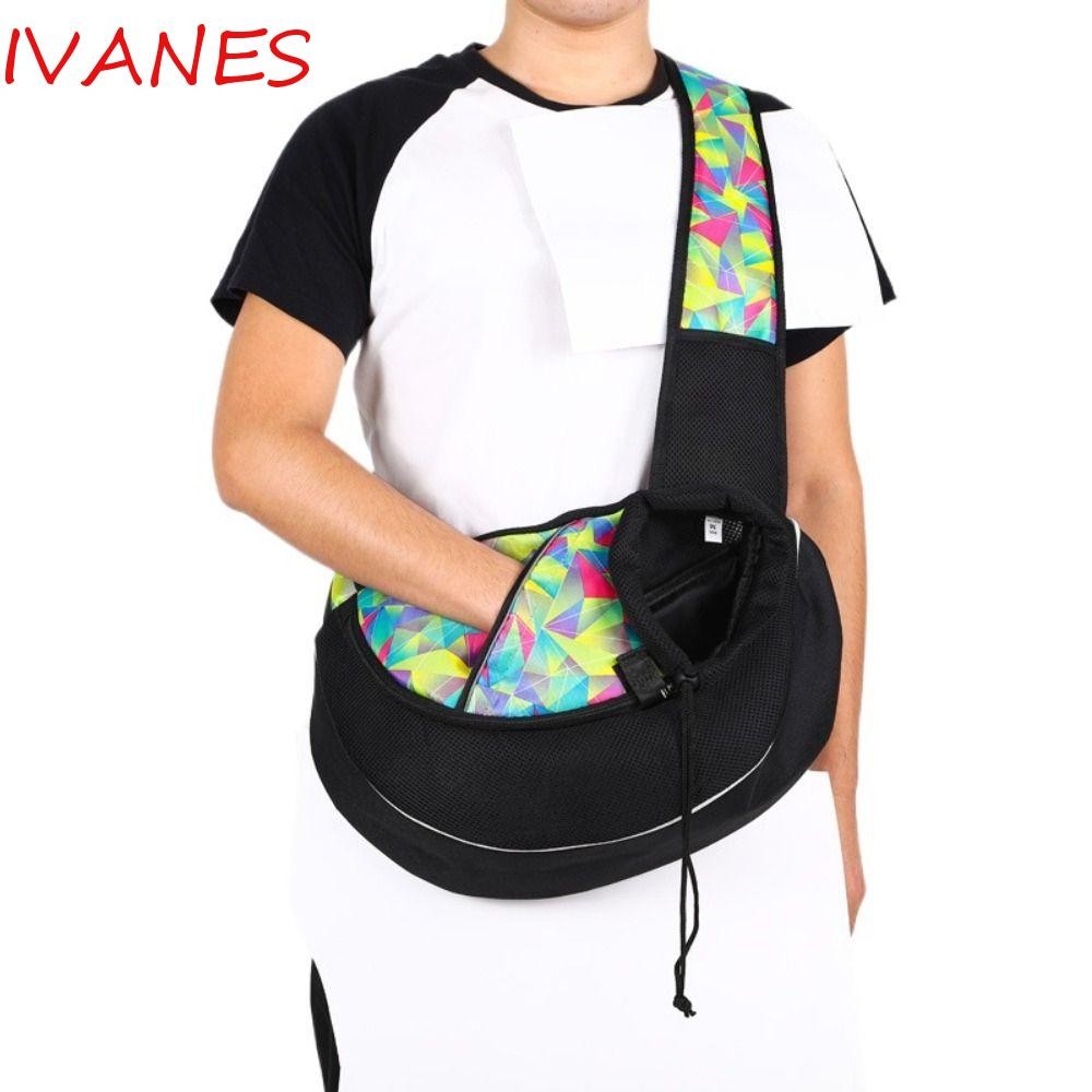 Ivanes Cat Sling Carrier Pack, Breathable แฮนด์ฟรีสัตว์เลี้ยงสุนัขกระเป๋าถือ,หน้าอกเป้ปรับแบบพกพาสบายไหล่ Crossbody Bag Outdoor Travel