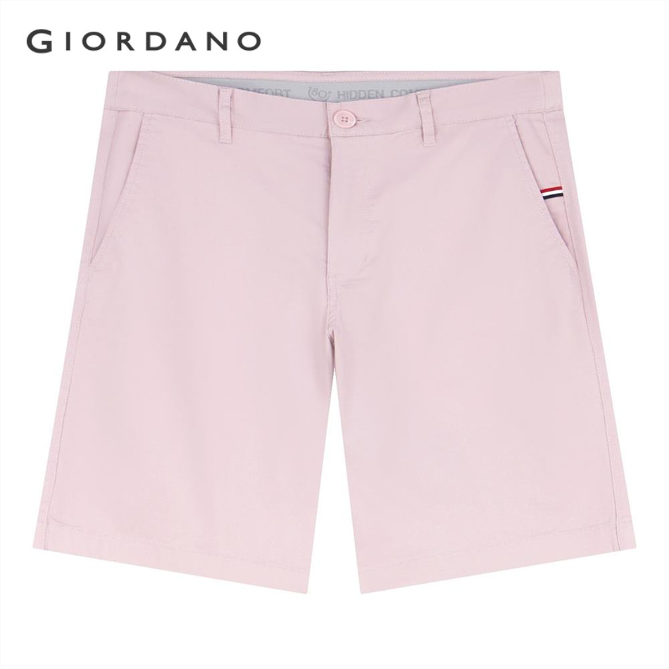 GIORDANO กางเกงขาสั้นผู้ชาย Men's Slim Taper Bermuda Shorts 01105202