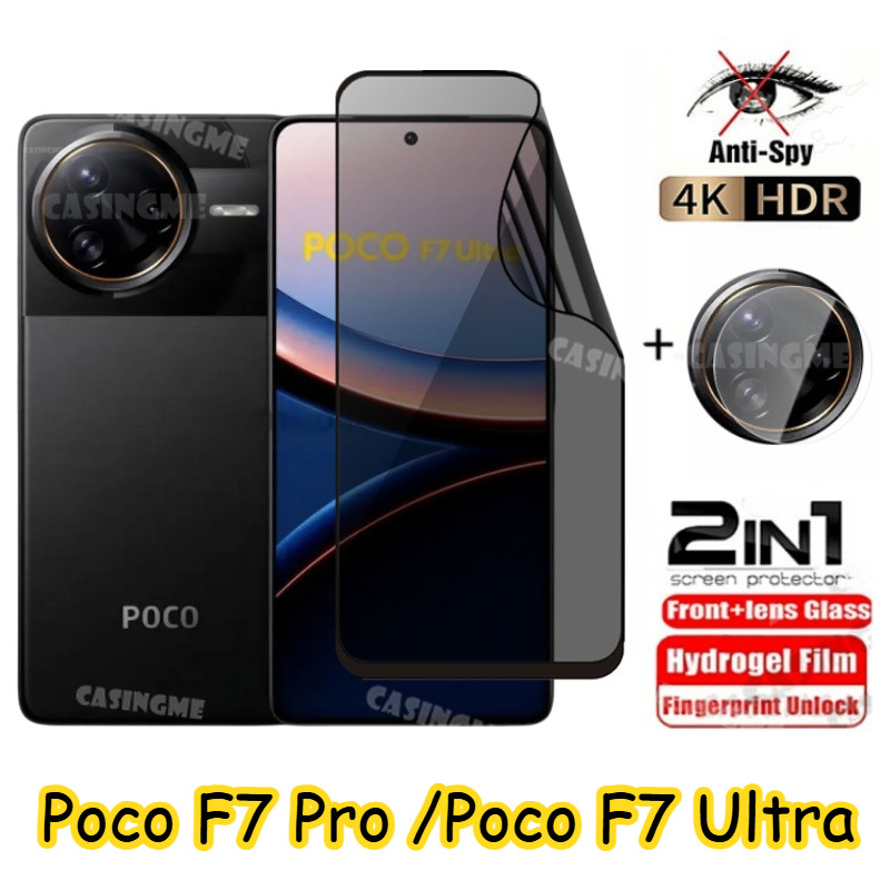 สําหรับ Poco F7 Pro F7 Ultra Softความเป็นส่วนตัวHydrogelฟิล์มAnti-Spyคลุมทั้งหมดป้องกันหน้าจอAnti Pe
