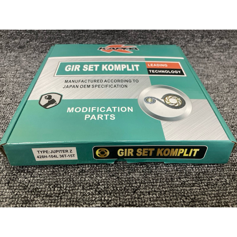 ชุดเกียร์ GIR SET CHAIN PACKAGE KAPPA JUPITER Z BURHAN VEGA OLD NEW FIZR CRYPTON ALFA CODE 5TP 428H 