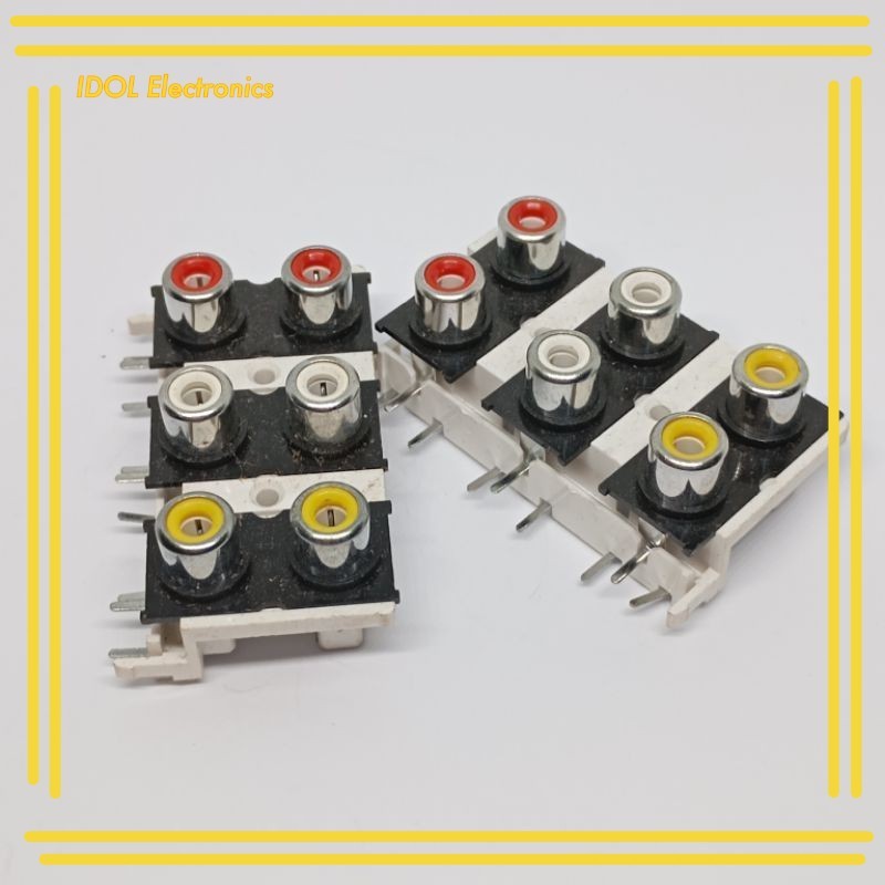 ราคาถูก! แจ็ค RCA ตัวเมีย ติดแท่น JACKRCA ตัวเมีย หัวแจ็ค RCA ตัวเมีย แจ็คอาร์ซีเอตัวเมีย